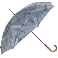 Parapluie canne imprimé feuillage