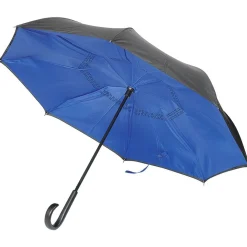 Parapluie inversé bleu et noir