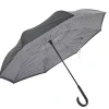 Parapluie inversé motif noir et blanc L87cm