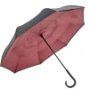 Parapluie inversé uni noir et rouge L87cm < Gifi Outlet