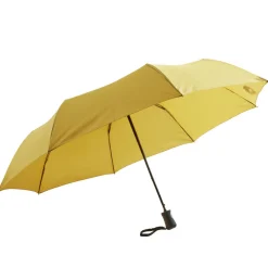 Parapluie pliable automatique uni jaune L24cm