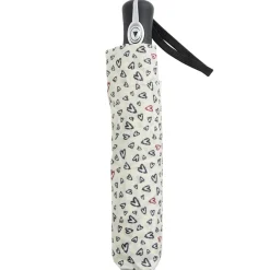 Parapluie pliable automatique motif coeur L24cm
