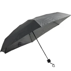 Parapluie pliable manuel de poche uni noir L24cm