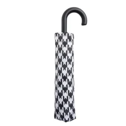 Parapluie pliable manuel pied de poule L24cm