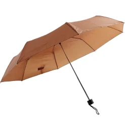 Parapluie pliable manuel uni rouge terracotta L24cm