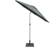 Parasol centré Cuba inclinable à manivelle vert foncé Ø300xH245cm < Gifi Sale