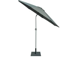 Parasol centré Cuba inclinable à manivelle vert foncé Ø300xH245cm < Gifi Sale