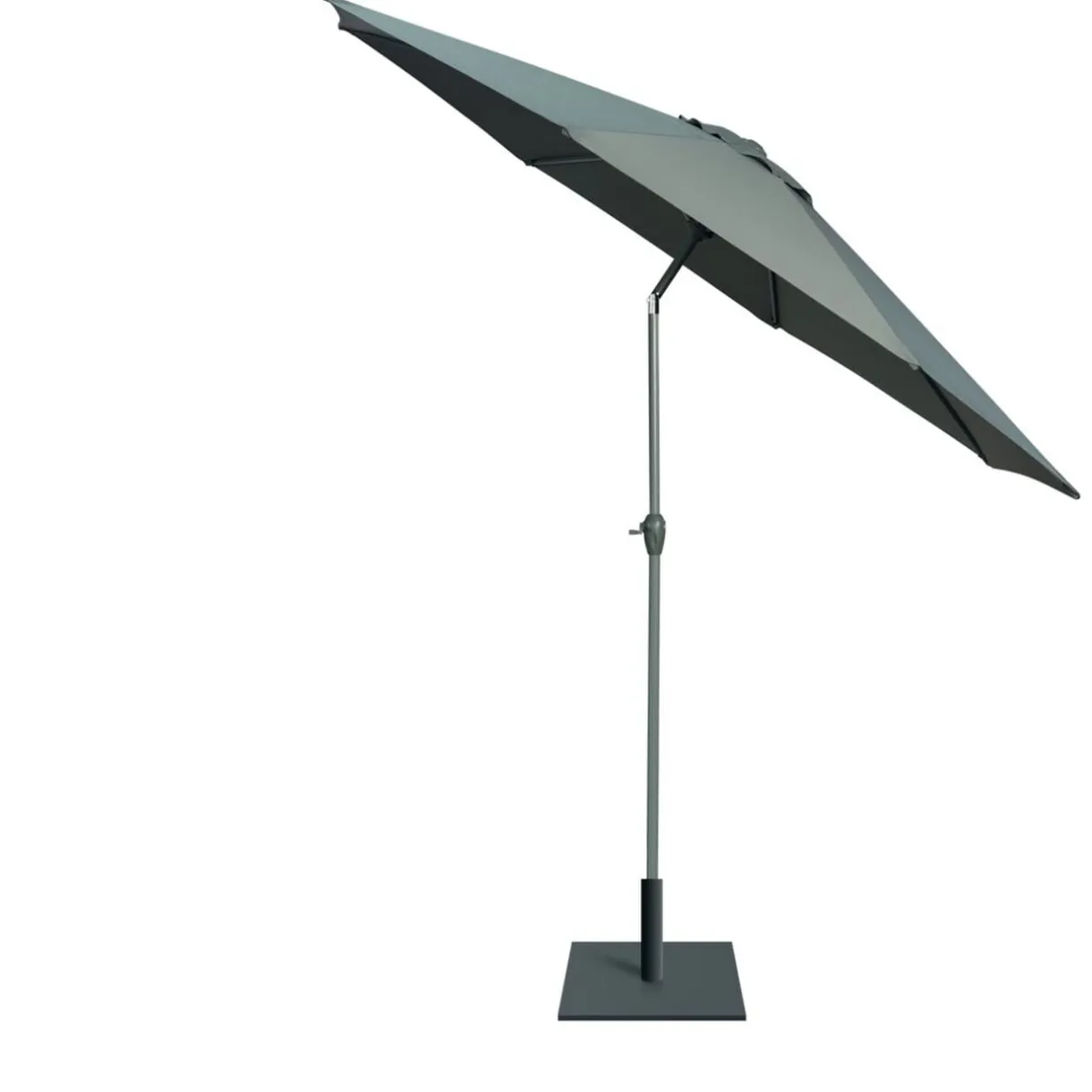 Parasol centré Cuba inclinable à manivelle vert foncé Ø300xH245cm < Gifi Sale