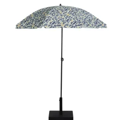 Parasol centré inclinable Sun Ø160xH195cm acier et polyester motif algue < Gifi Best