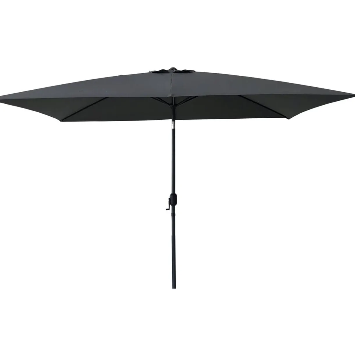 Parasol centré rectangle TIAGO gris < Gifi New
