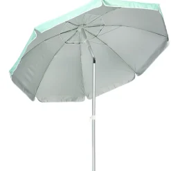 Parasol de plage bleu émeraude UV UPF50+ Ø180xH195cm