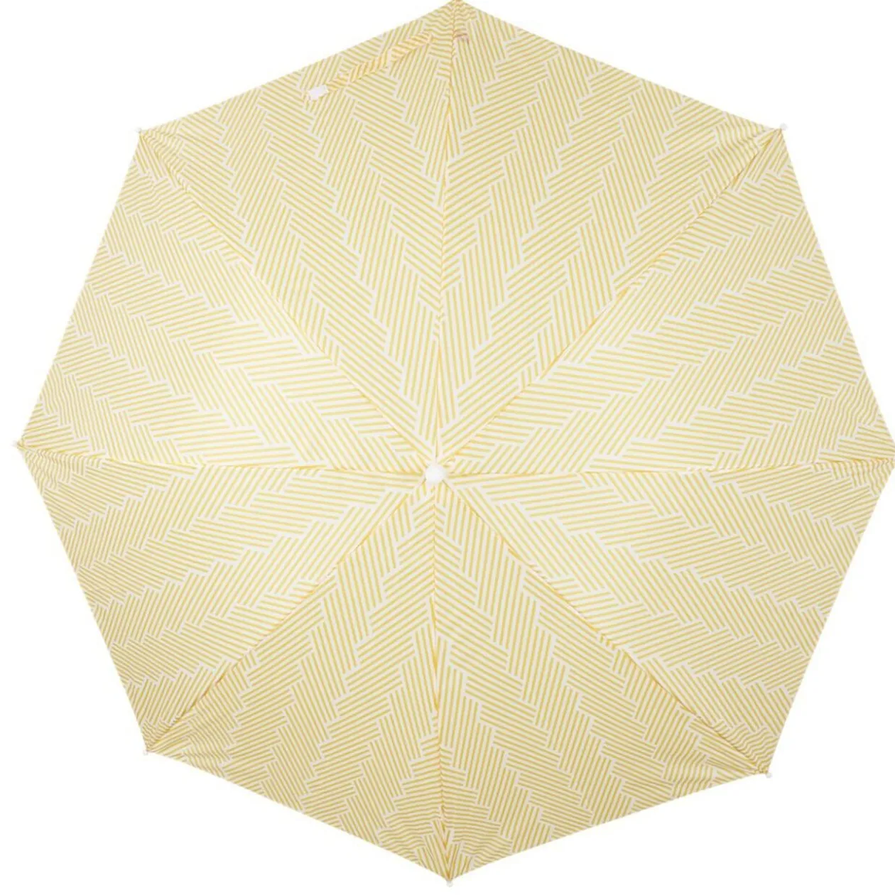 Parasol de plage à clipser Funky jaune Ø106xH85cm