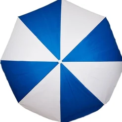 Parasol de plage Funky blanc et bleu Ø160xH195cm