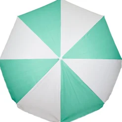 Parasol de plage Funky blanc et vert Ø160xH195cm