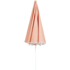 Parasol de plage orange corail UV UPF50+ Ø200xH209cm