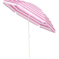 Parasol de plage rayé Ø160xH190cm (3 modèles)