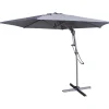 Parasol déporté Malaga Ø345xH245cm gris anthracite