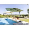 Parasol déporté Malaga Ø345xH245cm taupe