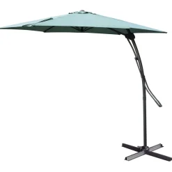 Parasol déporté Malaga Ø345xH245cm vert < Gifi Hot