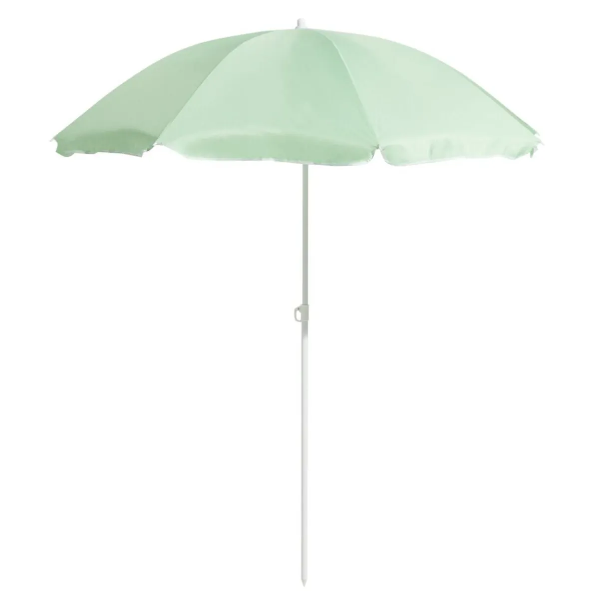 Parasol inclinable Funky vert d'eau Ø160xH.195cm < Gifi Best
