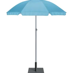 Parasol rond inclinable Sun déperlant bleu Ø160xH195cm < Gifi New