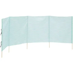 Paravent de plage Funky canvas 4 volets 5 piquets L300xH110cm