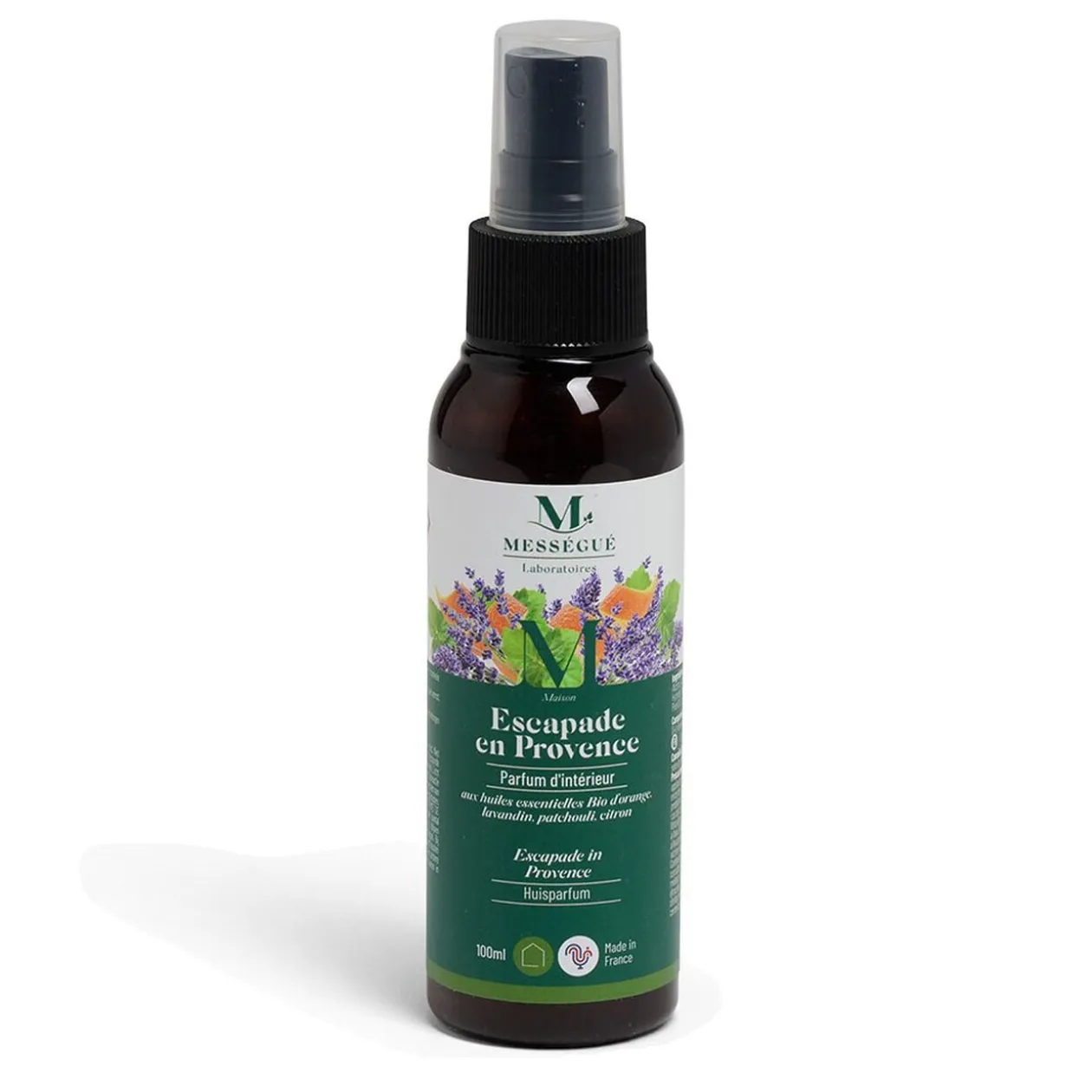 Parfum intérieur Mességué huiles essentielles bio Escapade en Provence 100ml