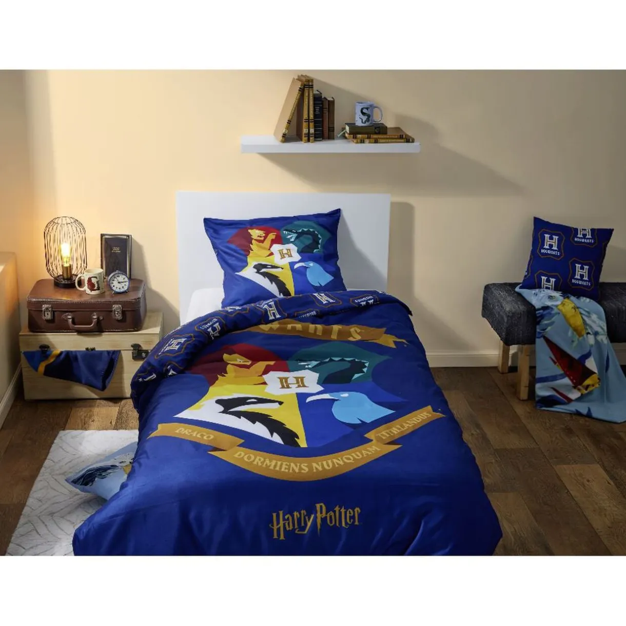 Parure de lit Harry Potter 1 personne 140x200cm < Gifi New