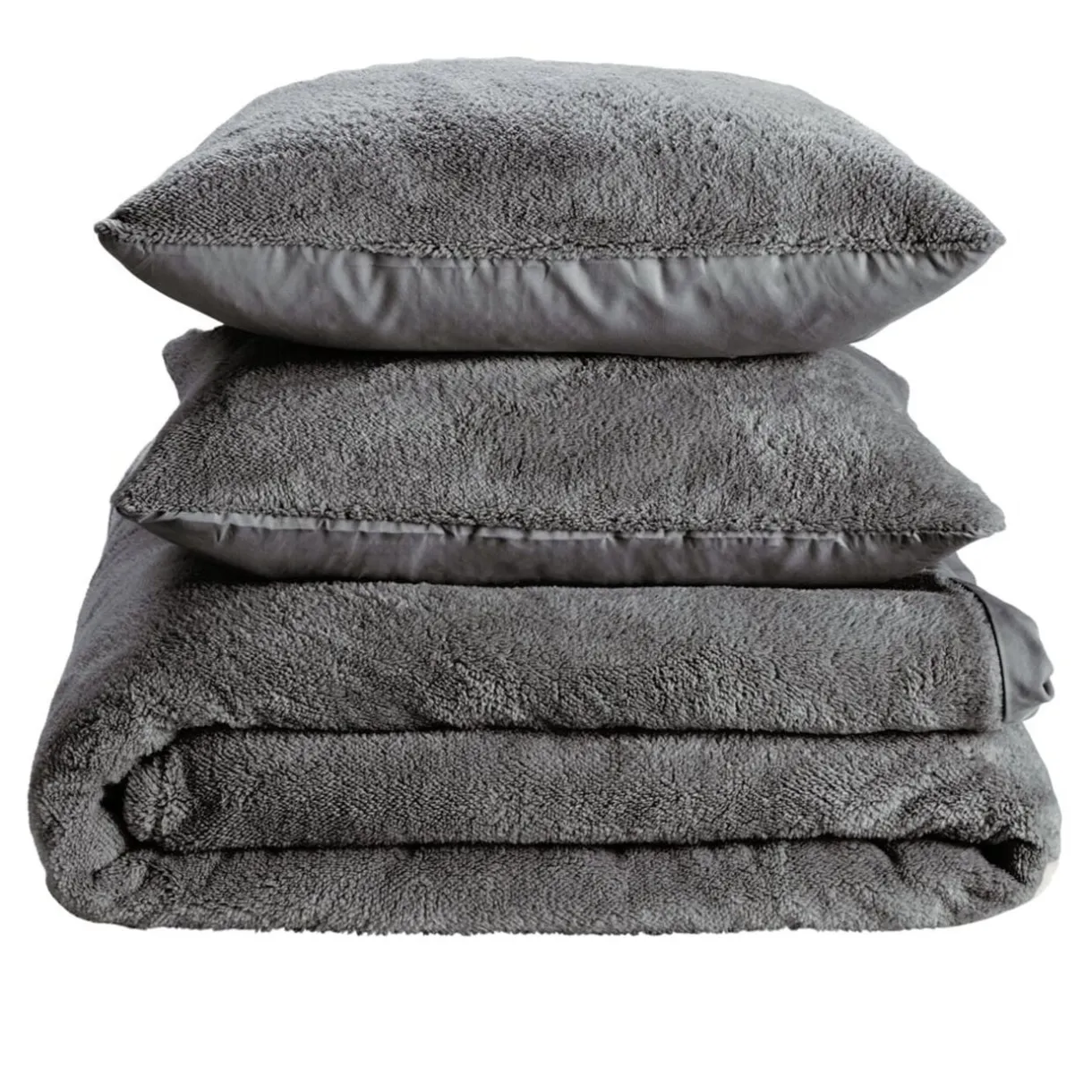 Parure de lit 2 personnes teddy polaire 220x240cm (3 modèles) < Gifi Clearance