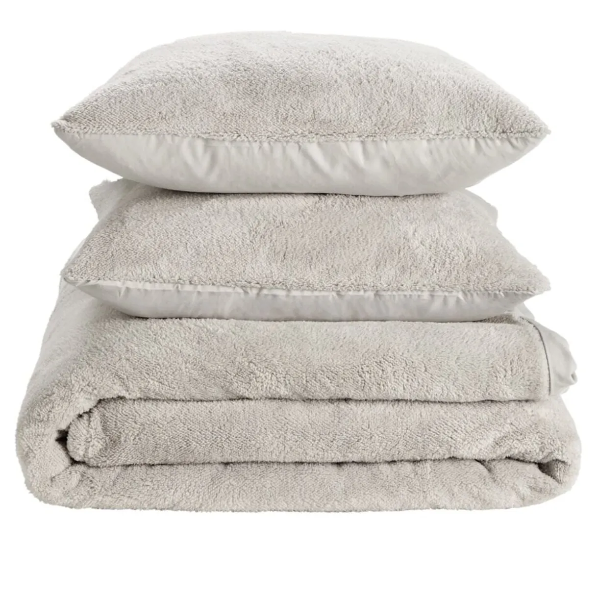 Parure de lit 2 personnes teddy polaire 220x240cm (3 modèles) < Gifi Clearance