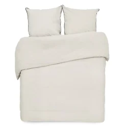 Parure de lit 2 personnes 240x220cm beige uni < Gifi