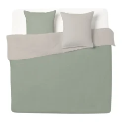 Parure de lit 2 personnes 240x260cm bicolore 3 pièces (2 modèles) < Gifi Online