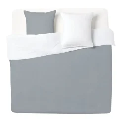 Parure de lit 2 personnes 240x260cm bicolore 3 pièces (2 modèles) < Gifi Online