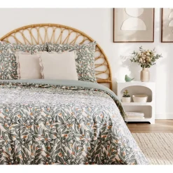 Parure de lit 2 personnes 240x220cm coton fleuri (2 modèles) < Gifi Online