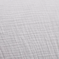 Parure de lit 2 personnes 240x220cm gaze de coton blanc uni