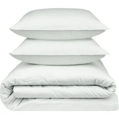 Parure de lit 2 personnes 220x240cm gaze de coton rayures (3 modèles)