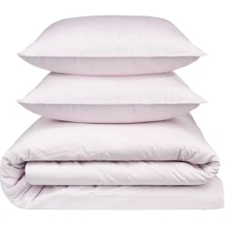 Parure de lit 2 personnes 220x240cm gaze de coton rayures (3 modèles)