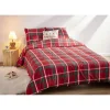 Parure de lit 2 personnes 240x220cm Noël tartan rouge < Gifi Online