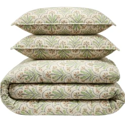 Parure de lit 2 personnes 220x240cm polyester motif végétal (3 modèles) < Gifi Hot