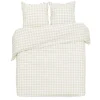 Parure de lit 2 personnes 220x240cm quadrillage petit carreau < Gifi Outlet
