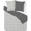 Parure de lit 2 personnes 200x200cm réversible motif aztèque noir et blanc < Gifi Sale