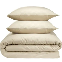 Parure de lit 2 personnes 240x260cm 2 taies 63x63cm polyester damier (2 modèle) < Gifi