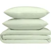 Parure de lit 2 personnes 240x220cm unie finition boutons (4 modèles)