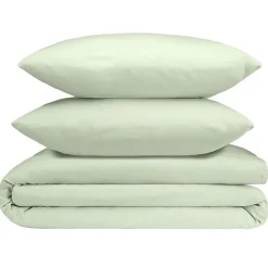 Parure de lit 2 personnes 240x220cm unie finition boutons (4 modèles)