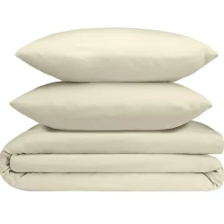 Parure de lit 2 personnes 240x220cm unie finition boutons (4 modèles)