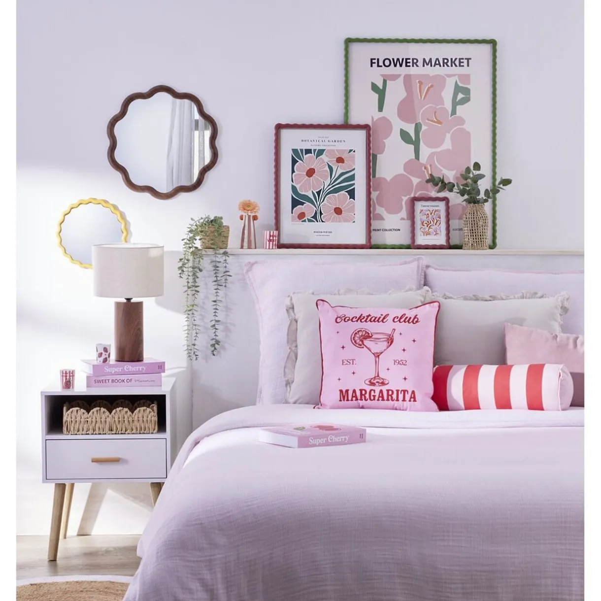 Parure de lit 1 personne 140x200 gaze de coton imprimé (3 modèles) < Gifi Discount