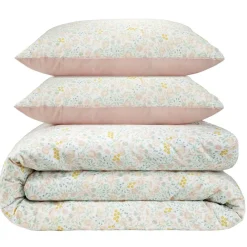 Parure de lit 220x240cm 2 personnes coton à motifs 3 pièces (6 modèles)