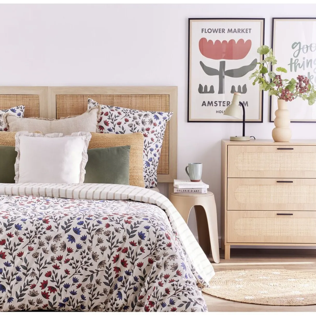 Parure de lit 220x240cm 2 personnes micro lavée à motifs (3 modèles) < Gifi Sale