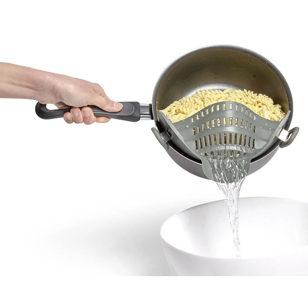 Passoire casserole à clips silicone gris < Gifi Hot
