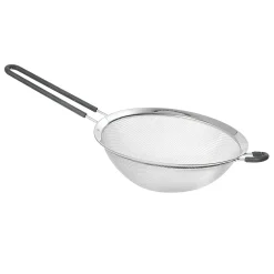 Passoire en inox à maille fine avec poignée en silicone < Gifi Hot